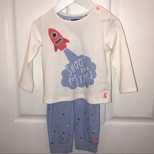 SHOOT FOR THE STARS JOULES 2 PC OUTFIT. SIZE 9-12M